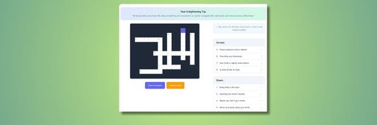 Unlock Your Mind: Personalized Crosswords for Cognitive Behavioral Improvement and Enlightenment
