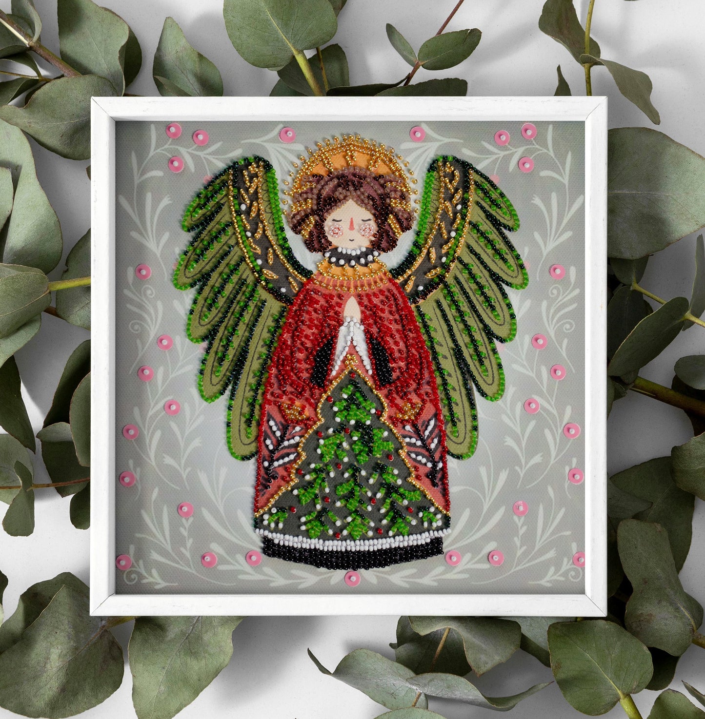 Bead embroidery kit - Guardian of the Christmas Miracle AMB-114-2