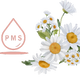 Logo representing this research and benefits: Chamomile for PMS