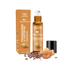 Frankincense & Castor Essential Oil Roll-On for Wrinkles and Dark Circles, 10 ml