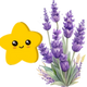 Logo representing this research and benefits: Lavender for Mood