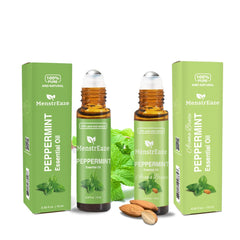 Peppermint Refresh Duo – Cooling Roll-On Gift Set for Headache & Stress Relief, 2x10ml