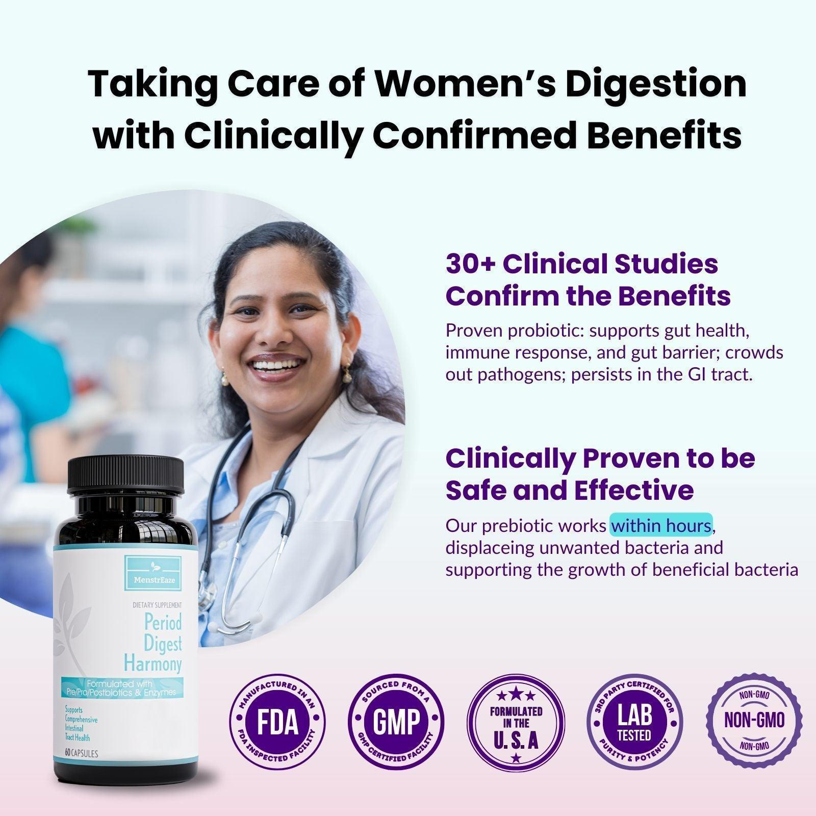 Period Digest Harmony - Women probiotics, prebiotics, postbiotics and digestive enzymes