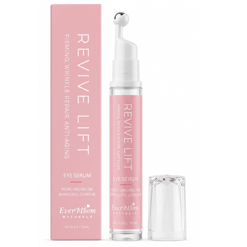 Salmon DNA PDRN Eye Serum Roller with Bakuchiol, Argireline Peptide & Caffeine (0.5 fl oz)