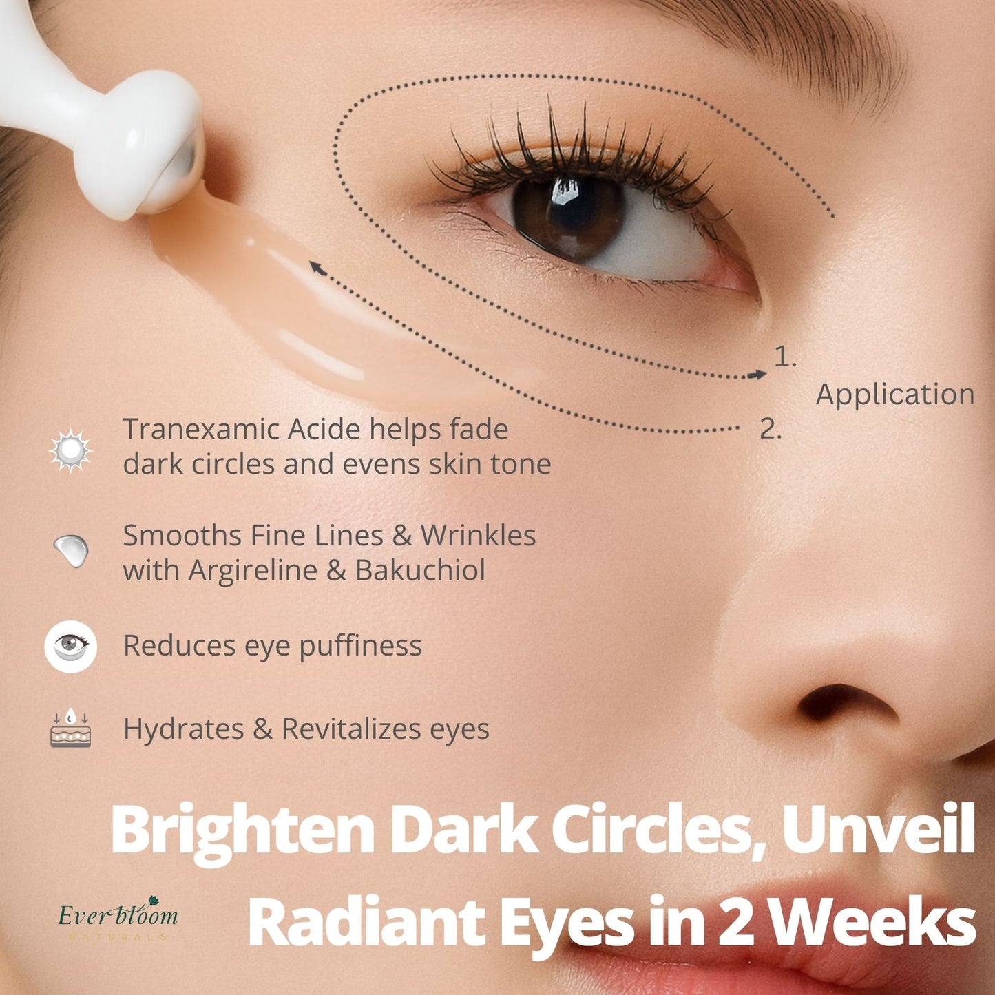 RADIANCE, Tranexamic Acid Eye Serum for Dark Circles, 0.5 fl oz