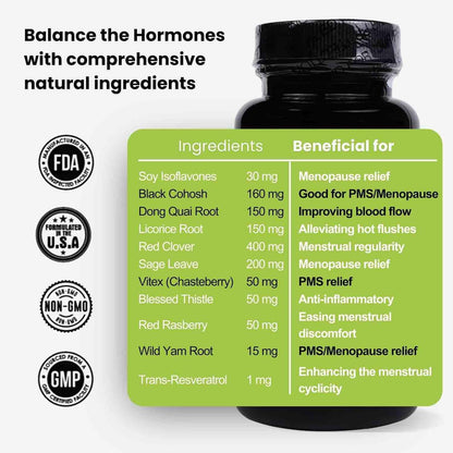 MenstrEaze Period Hormone Harmony ingredients