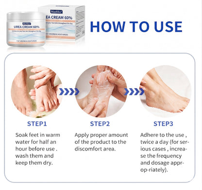 60% Urea Repair Cream for Cracked Heels, Calluses & Rough Skin