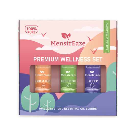 MenstrEaze Premium Wellness Essential Oil Set 