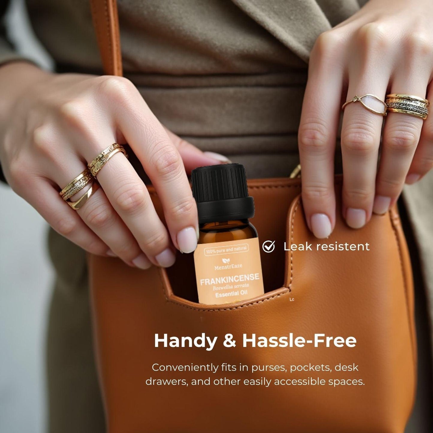 Frankincense & Grapeseed Essential Oil Dropper Bottle for Skin, Candle Making and Body Massages, 10ml