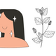 Logo representing this research and benefits: Bakuchiol for Skin