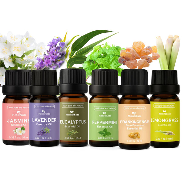Pure Botanical Essential Oil Gift Set – 6 Skin-Safe Droppers for Body & Mind Wellness, 6x10ml