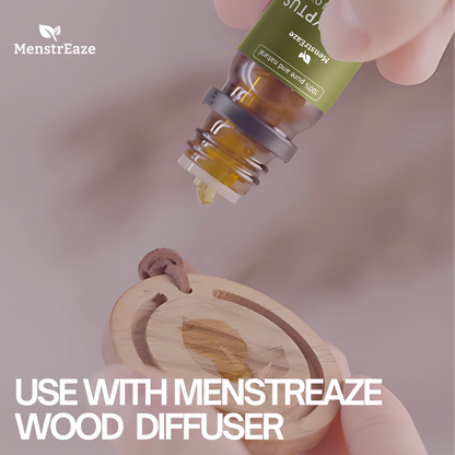 Natural Wood Essential Oil Diffuser for Car, Home, Office & Closet, Round Passive Scent Diffuser, No Heat or Water Needed