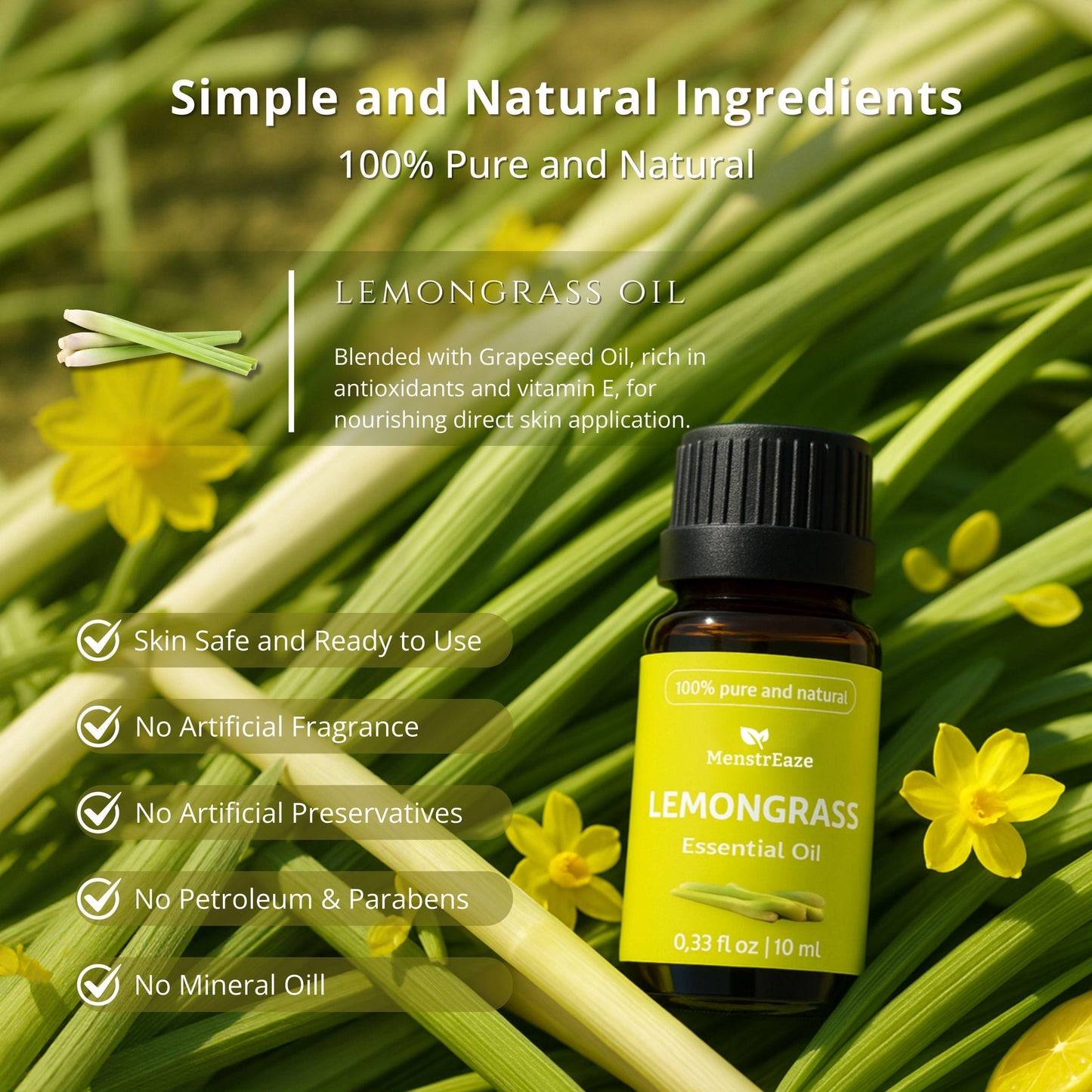 MenstrEaze lemongrass essential oil