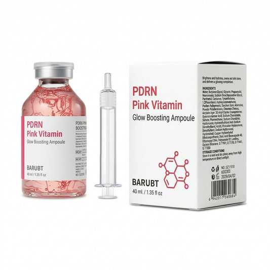 PDRN Pink Vitamin Glow Boosting Ampoule for Cellular Repair, Hydration & Radiance, 1.35 fl oz