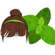 Logo representing this research and benefits: Peppermint for Hair