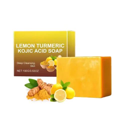 Lemon Turmeric Kojic Soap 1