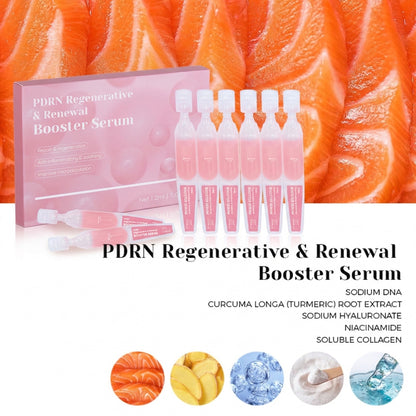 PDRN Regenerative & Renewal Booster Serum with Salmon DNA, Niacinamide, Collagen & Hyaluronic Acid for Firmness, Radiance & Deep Hydration
