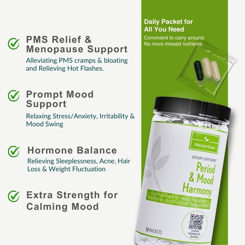 Period and Mood Harmony Daily Pack - MenstrEaze: You Deserve Better Periods