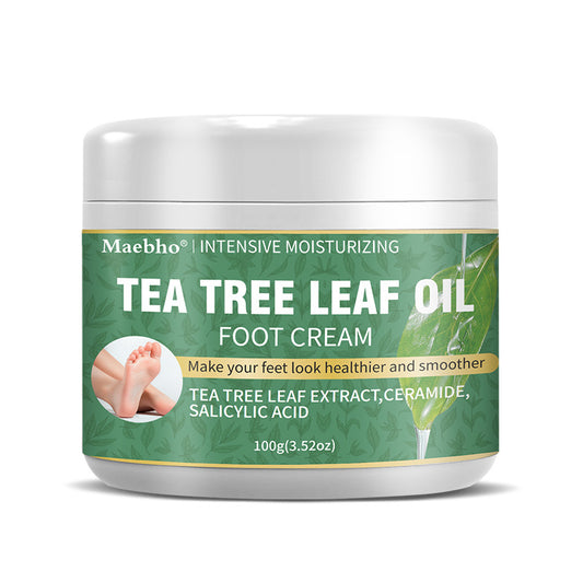 Tea Tree Intensive Repair Foot Cream for Cracked Heels, Dry Skin & Smooth Feet