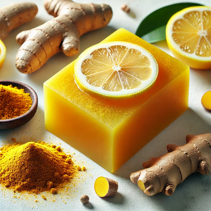 Lemon Turmeric Kojic Soap 2